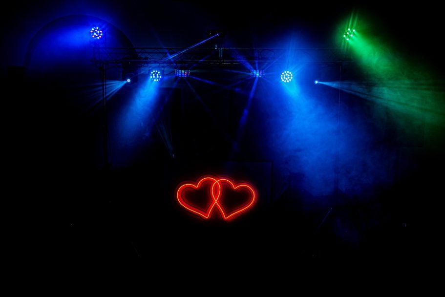 Cabina con corazones led